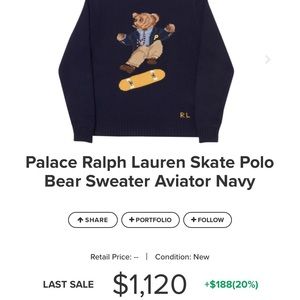 Palace x Ralph Lauren Sweatshirt collab